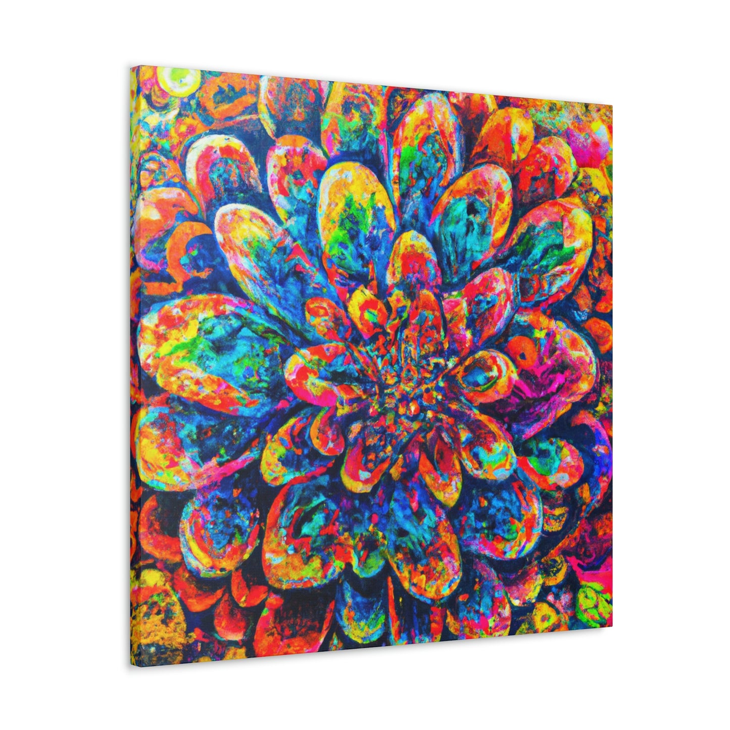 Psychedelic Bloom. - Canvas