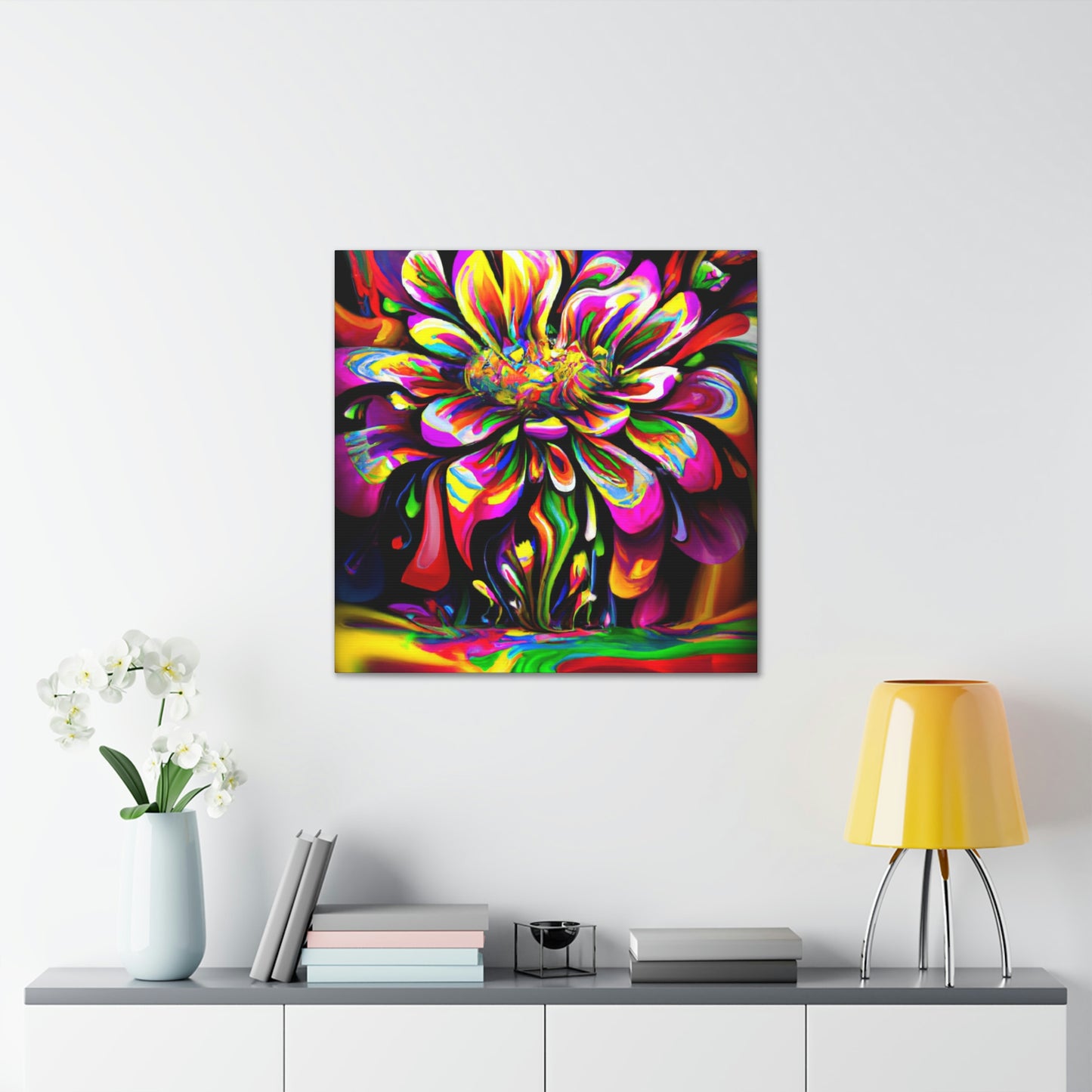 Groovy Bloom. - Canvas