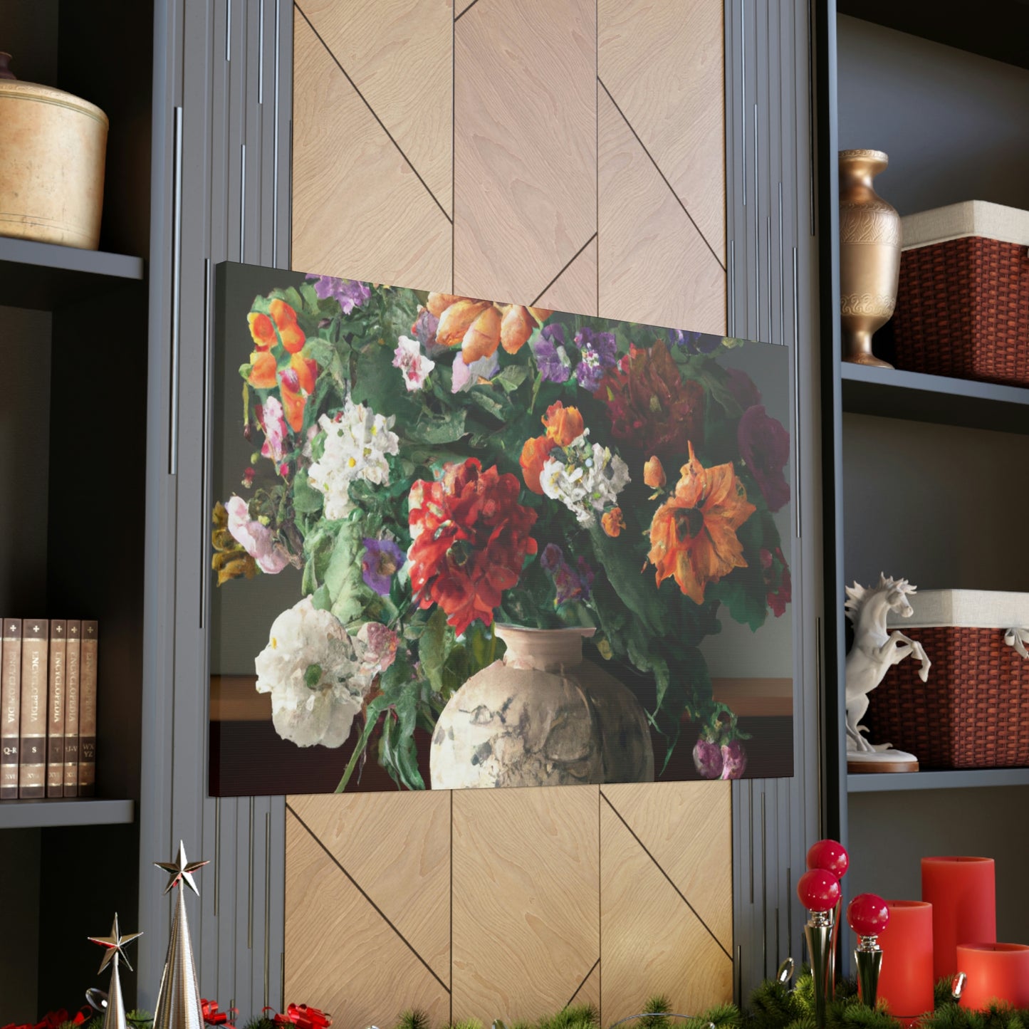 Vibrant Floral Bliss - Canvas