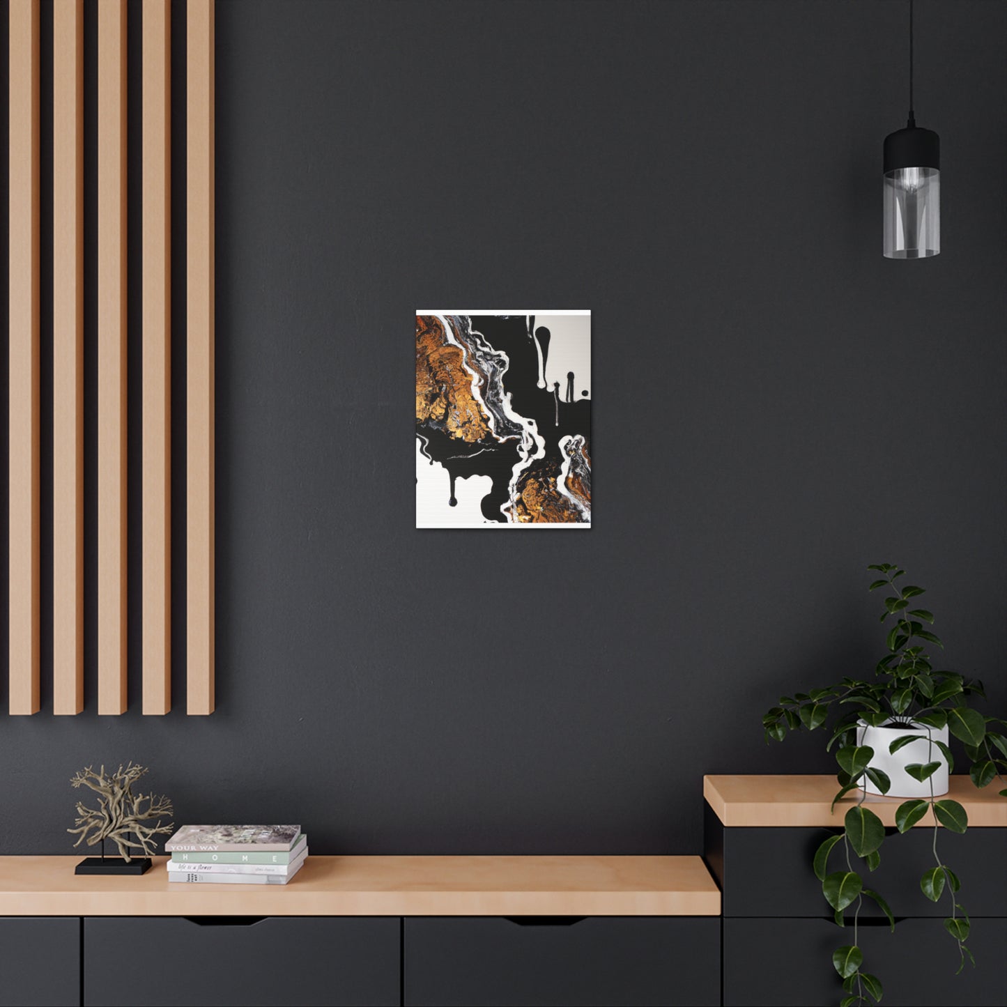 Golden Intricacy Flow. - Canvas