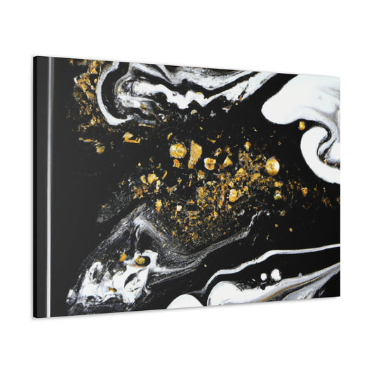 Golden Flow Fusion - Canvas