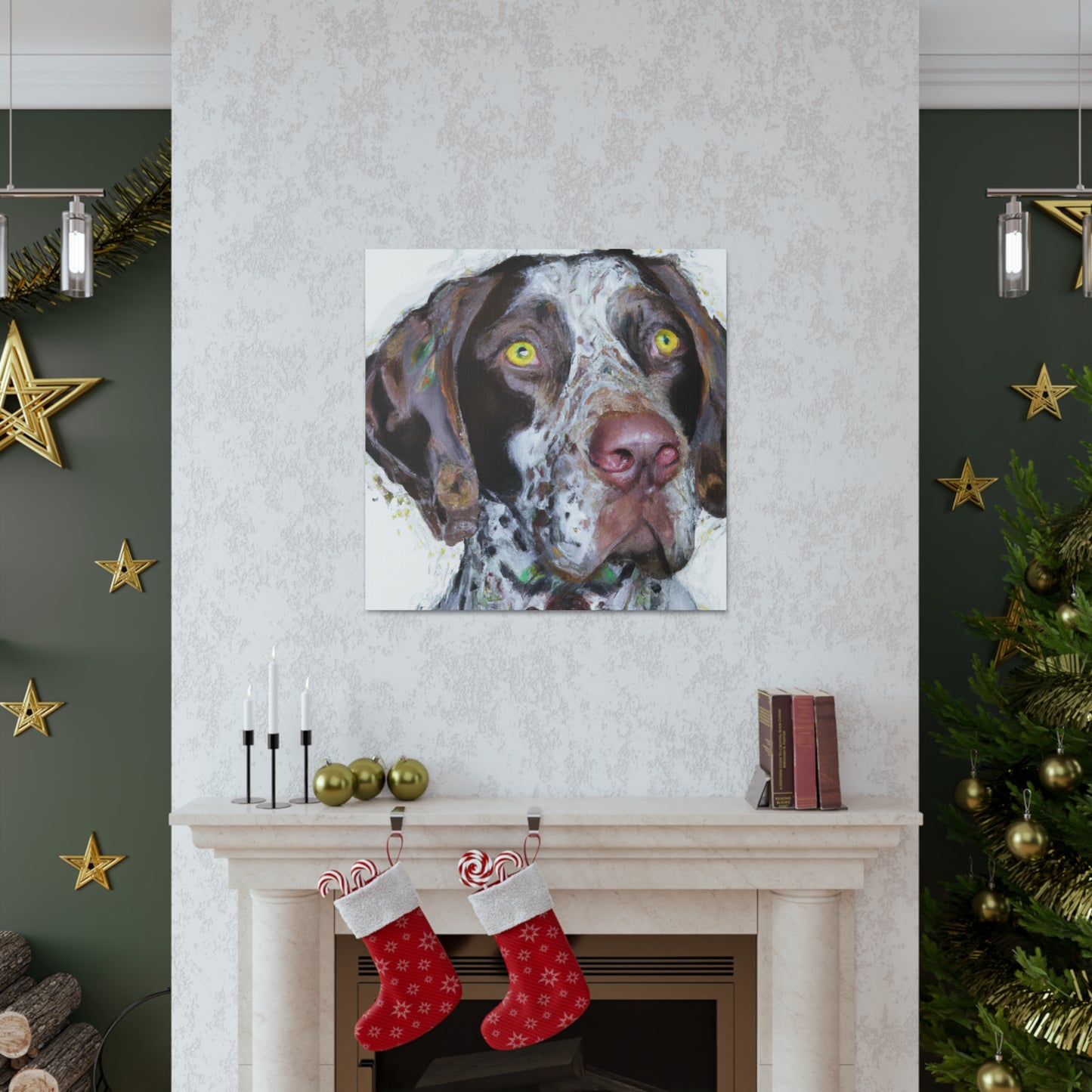 "Pointer Splendor" - Canvas