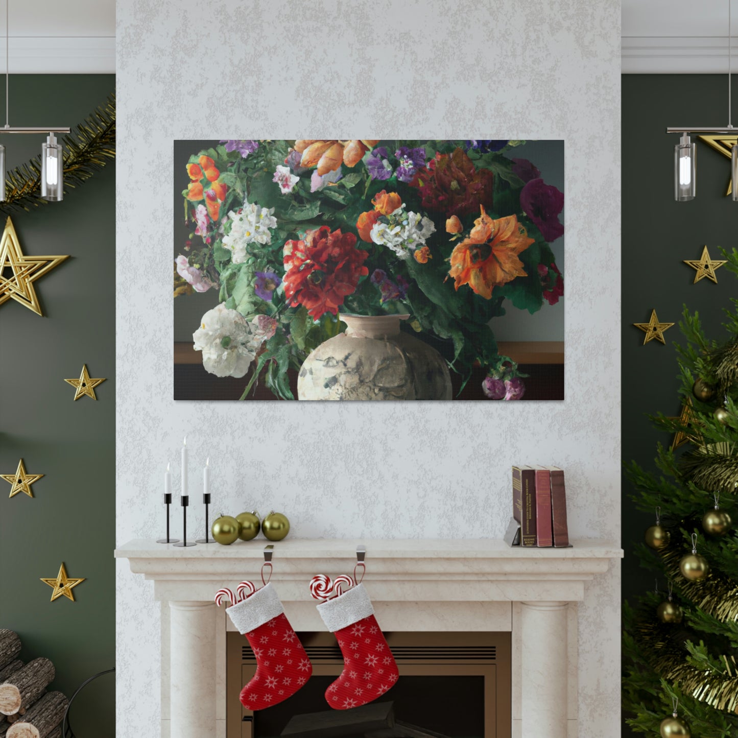Vibrant Floral Bliss - Canvas