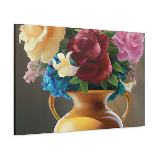 Vase Blossom Splendor - Canvas