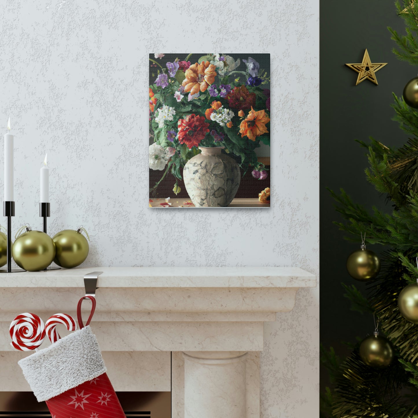 Vibrant Floral Bliss - Canvas