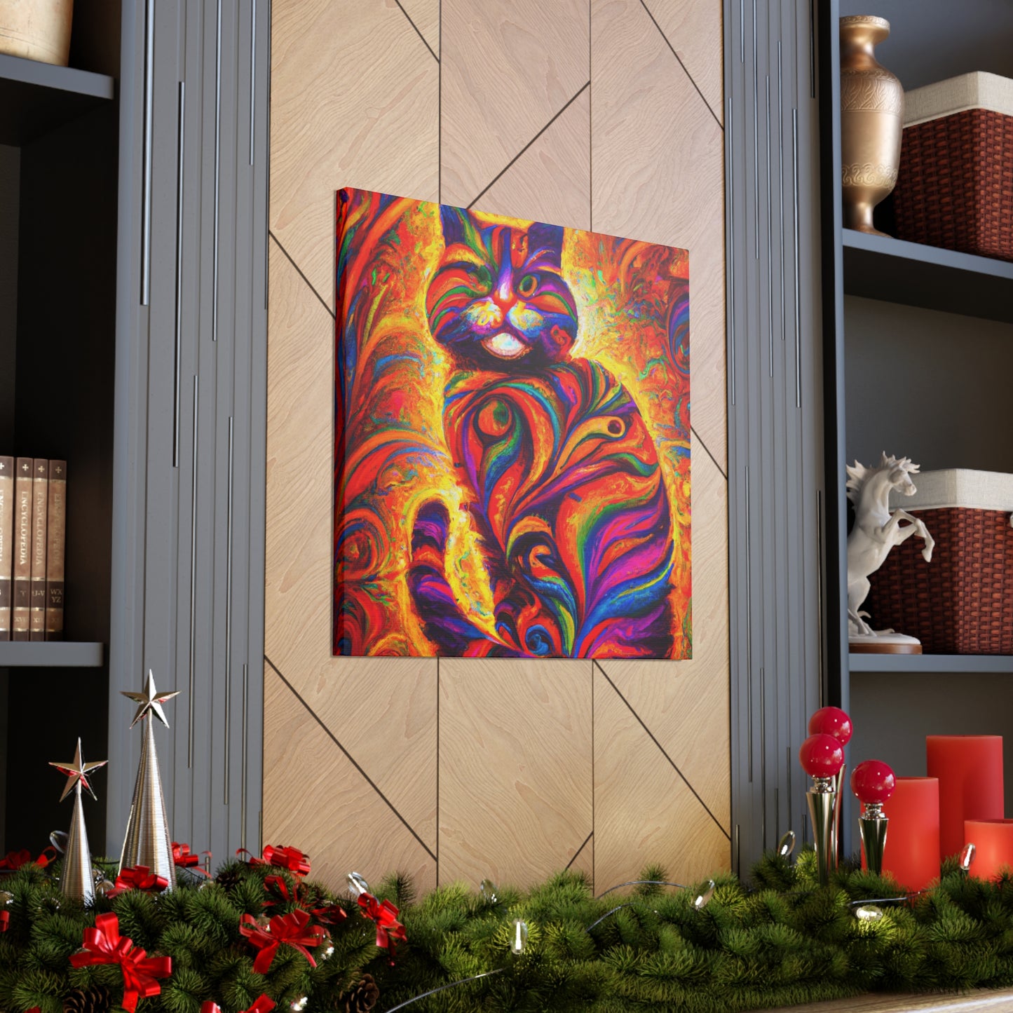 Feline Floral - Canvas