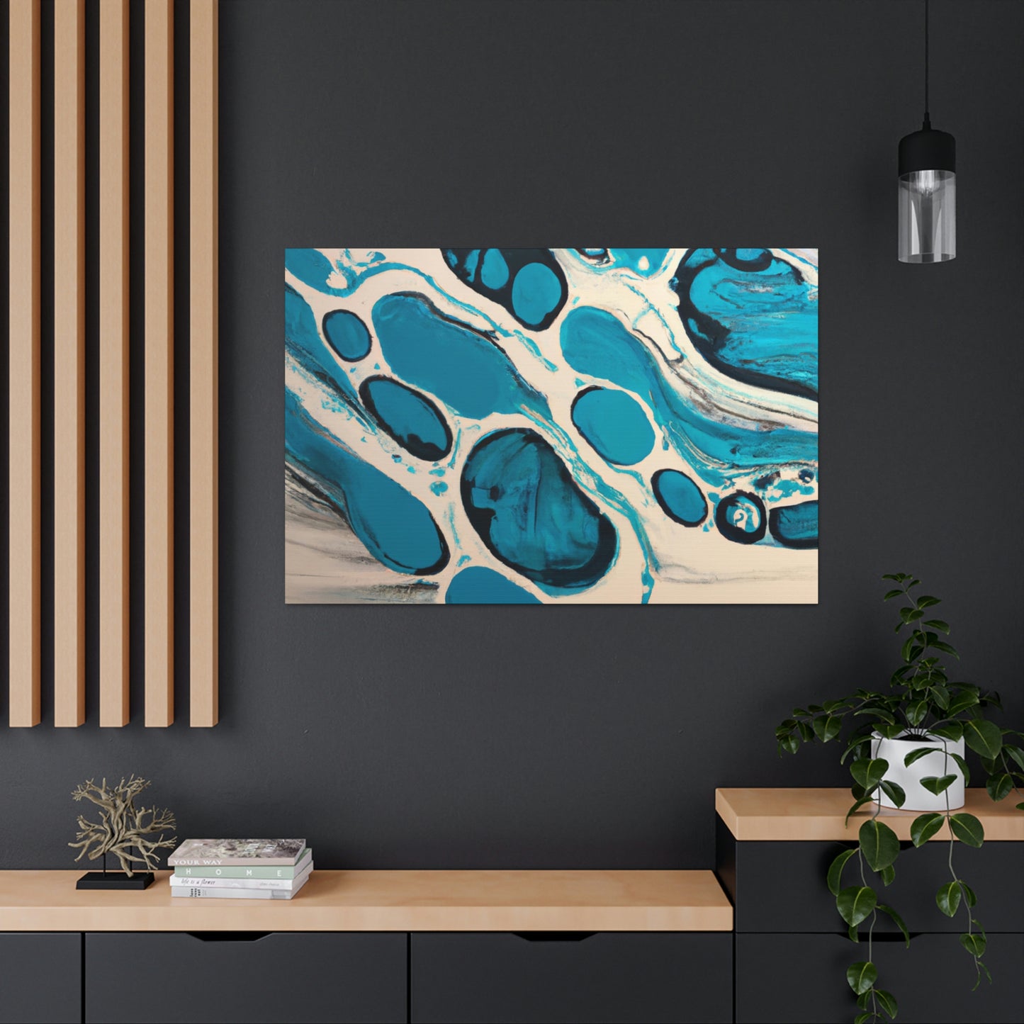 "Aqua Flow" - Canvas