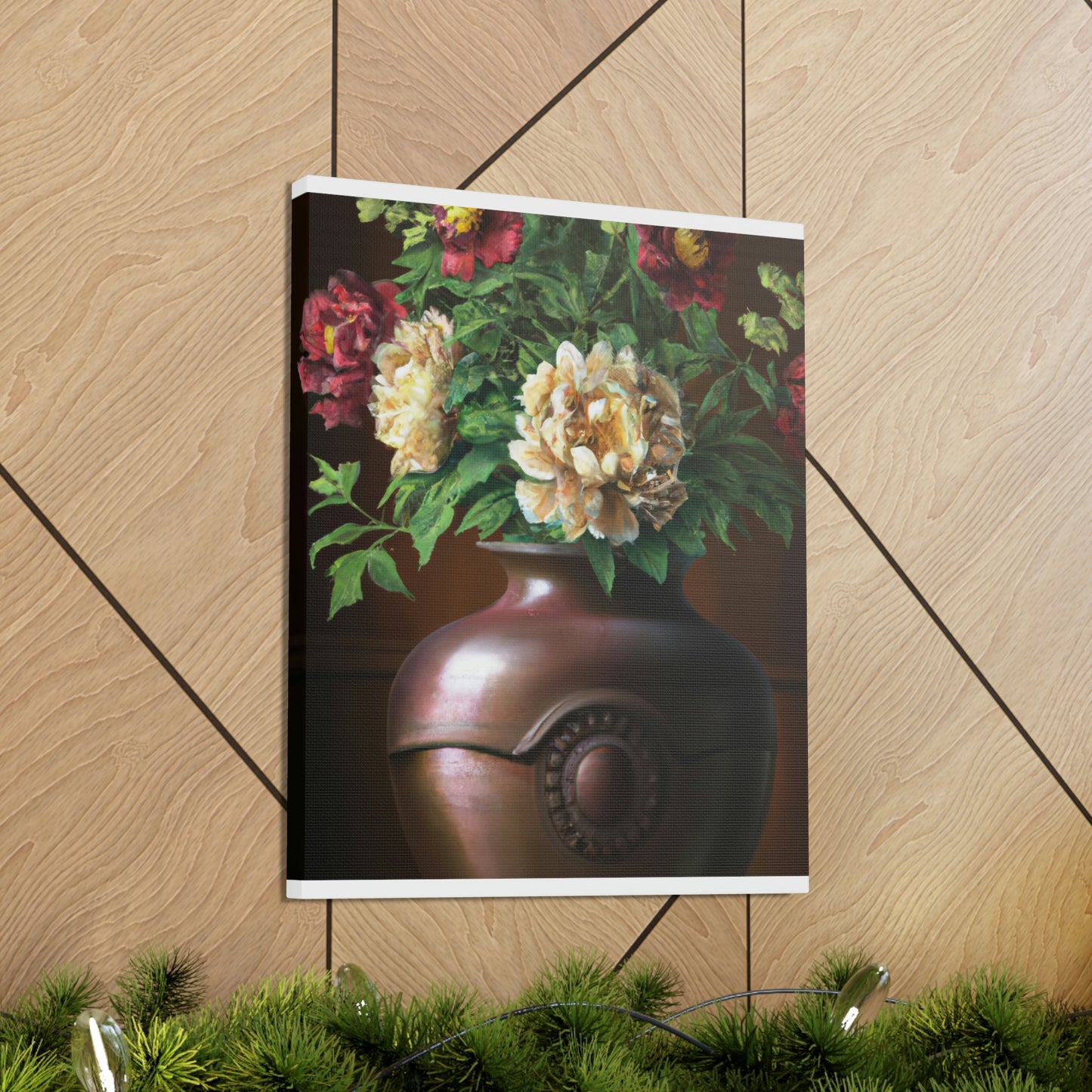 Vase Palette Flourish - Canvas