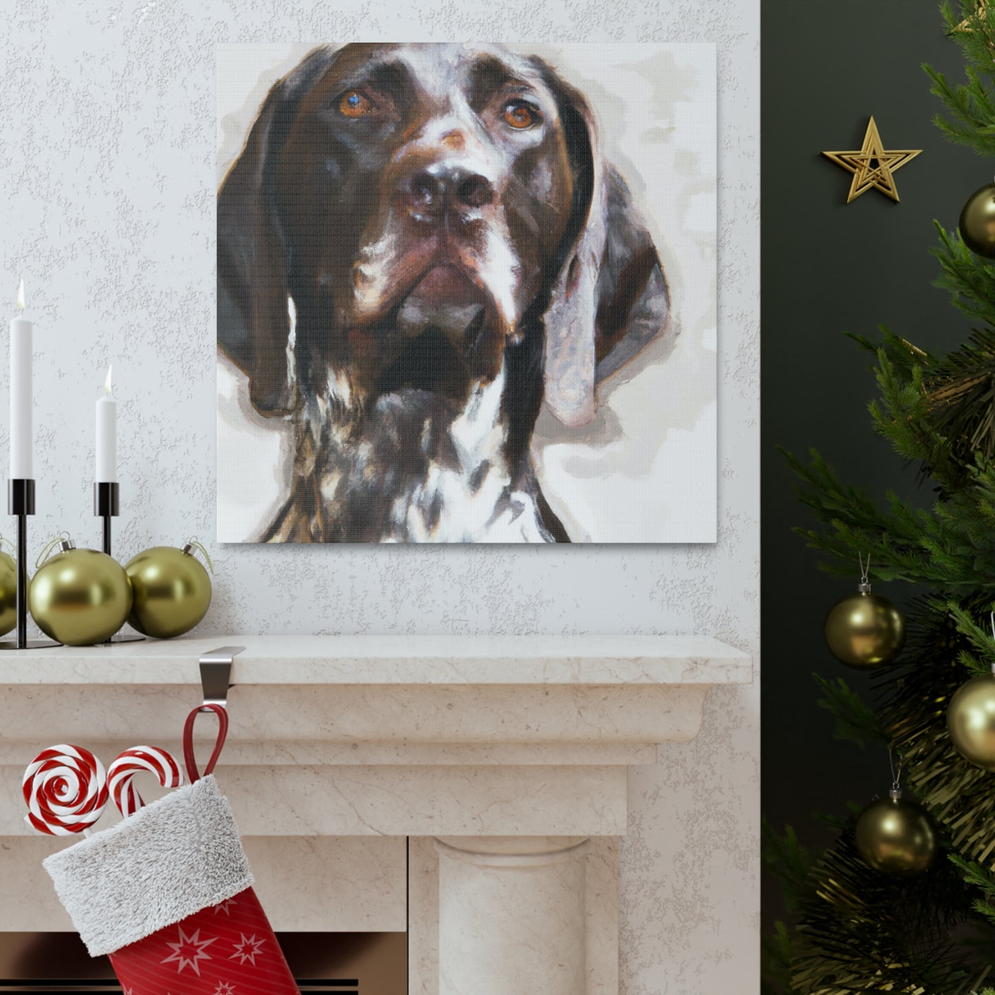 "Pointer Perfection" - Canvas
