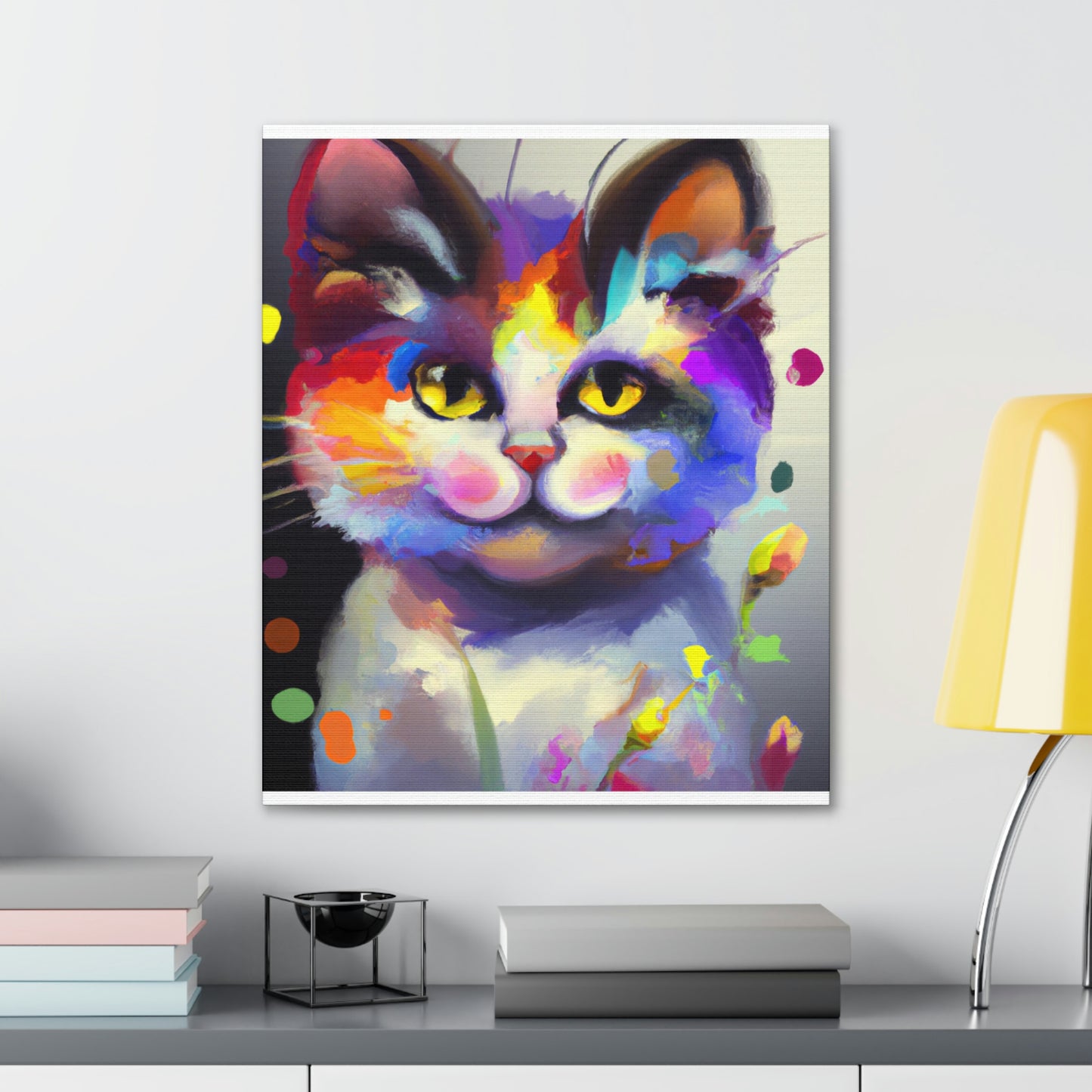 "Fur Florals" - Canvas