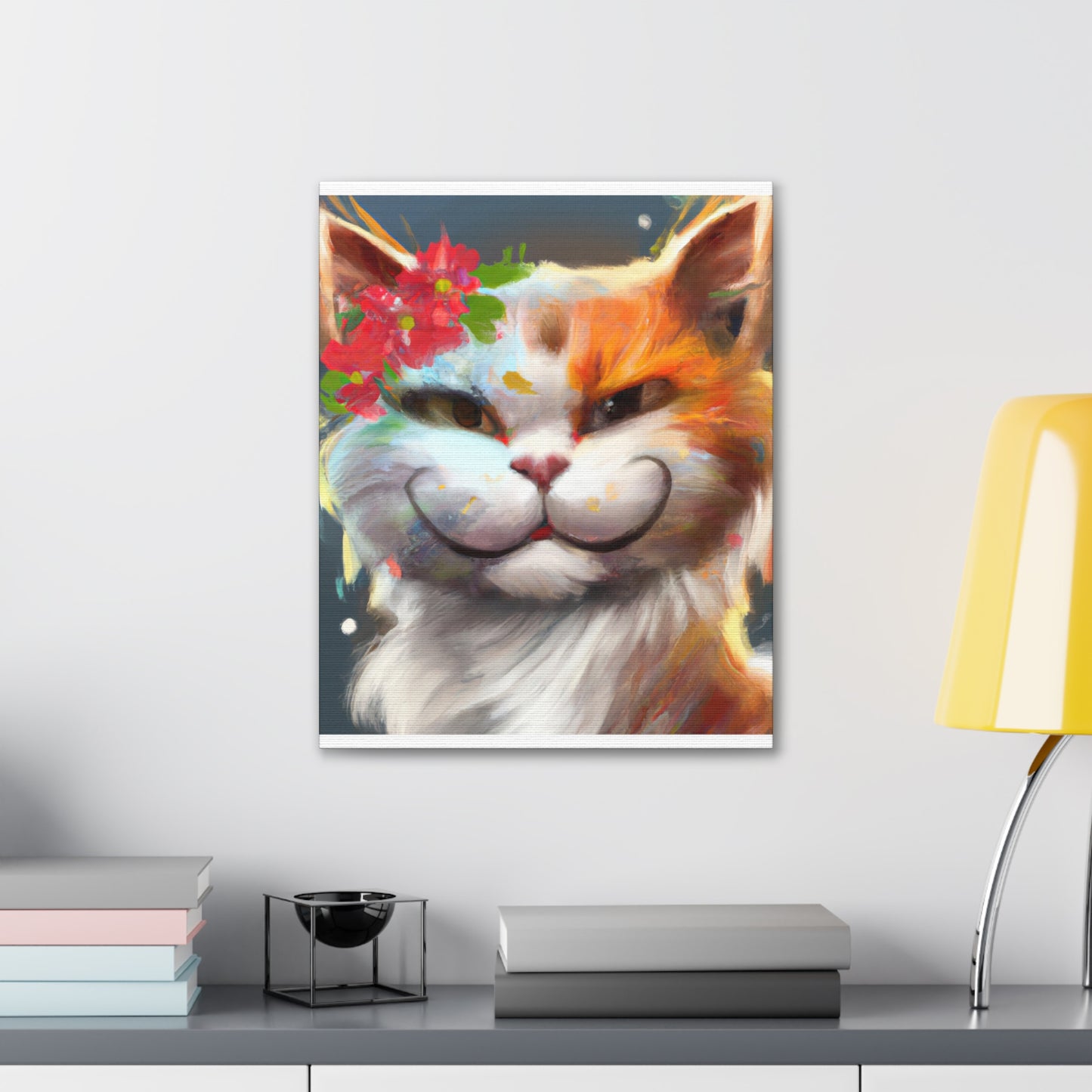 Feline Flora - Canvas