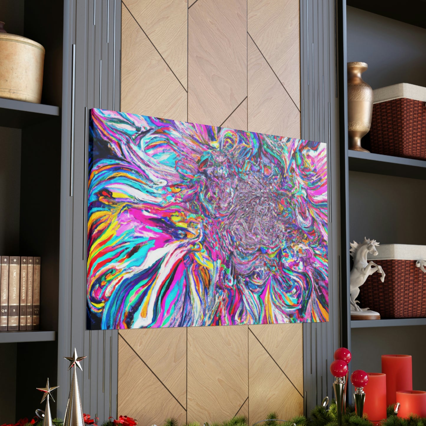 Psychedelic Bloom. - Canvas