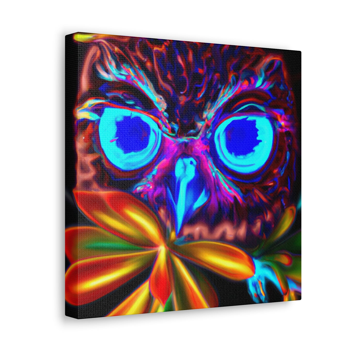 Neo-Owl Bloom - Canvas