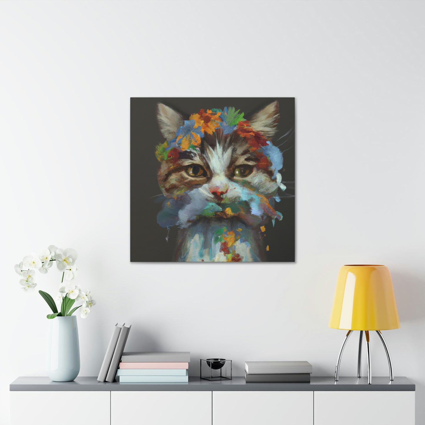 Daisycat. - Canvas