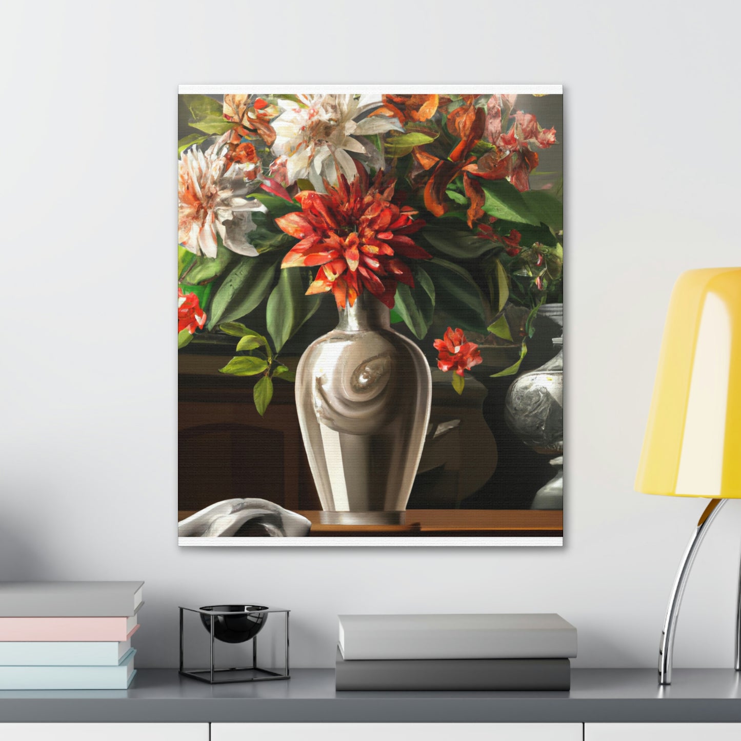 Floral Soiree Scene - Canvas