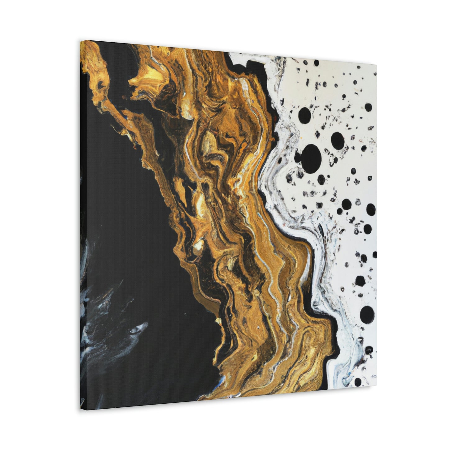 Midnight Gold Glitter - Canvas