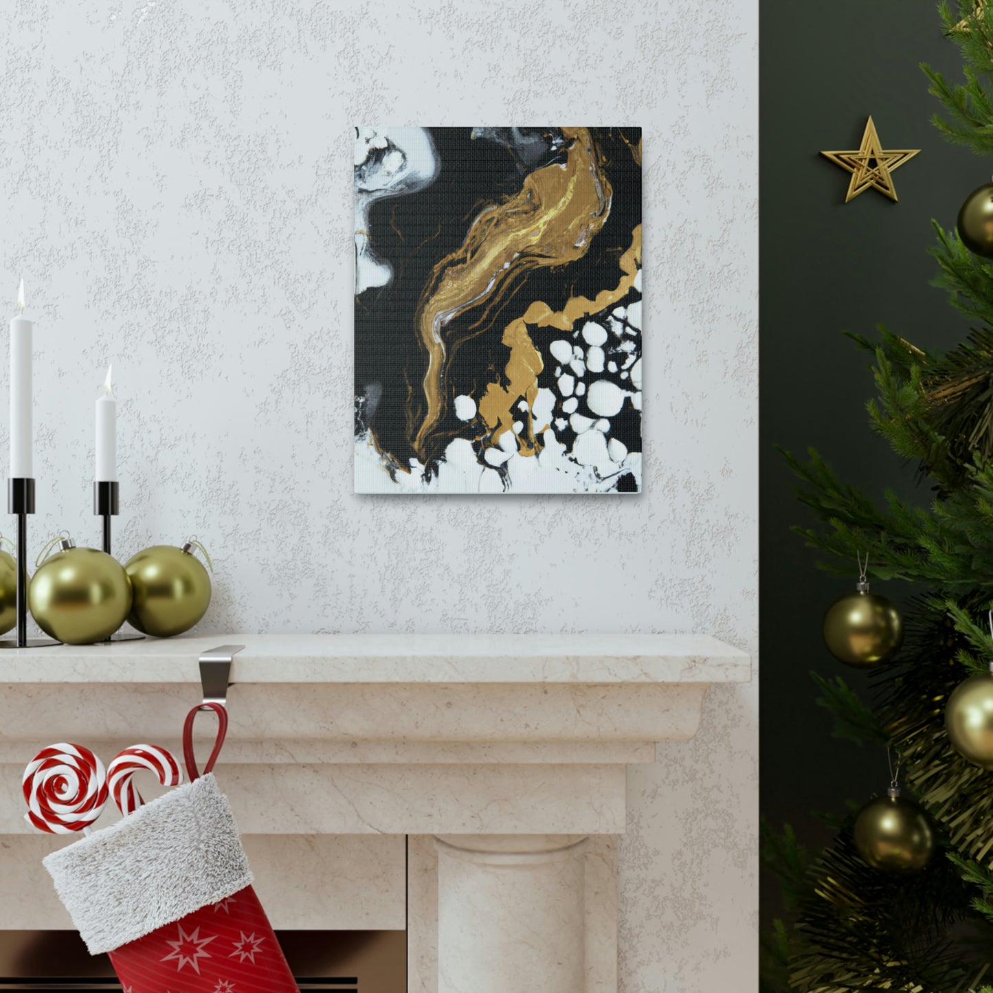 Glittering Ebony Cosmos - Canvas