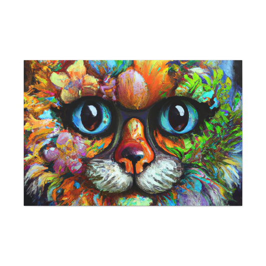 Blissful Cat - Canvas