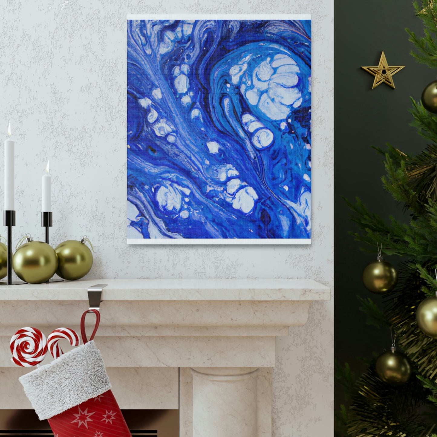 Blue Oasis. - Canvas