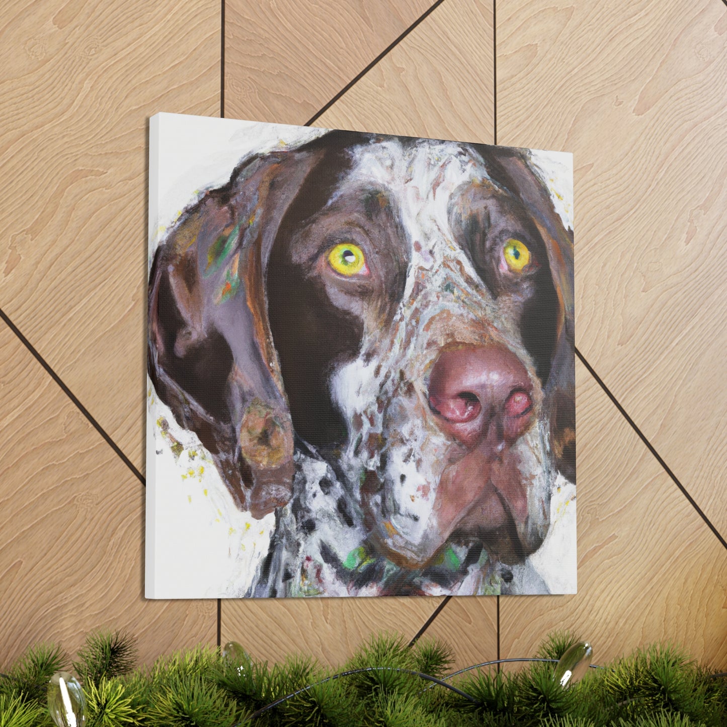 "Pointer Splendor" - Canvas