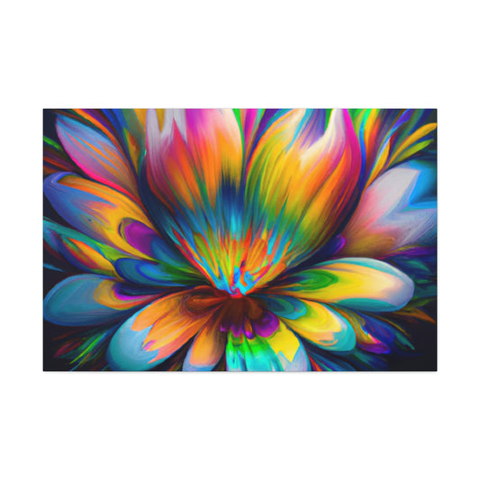 "Psychedelic Bloom" - Canvas