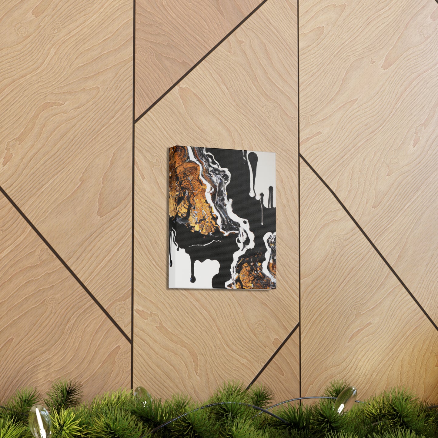 Golden Intricacy Flow. - Canvas