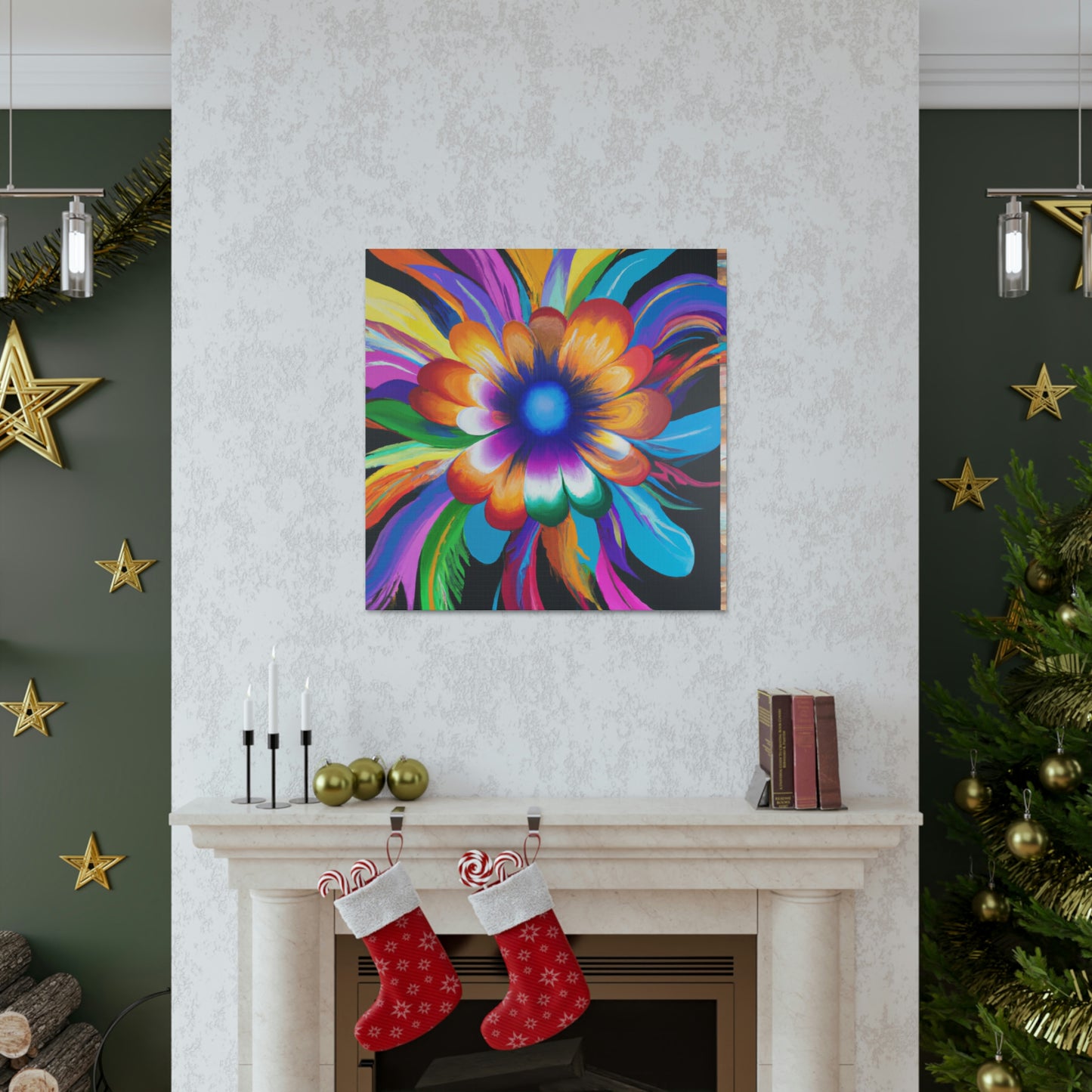 Psychedelic Bloom. - Canvas