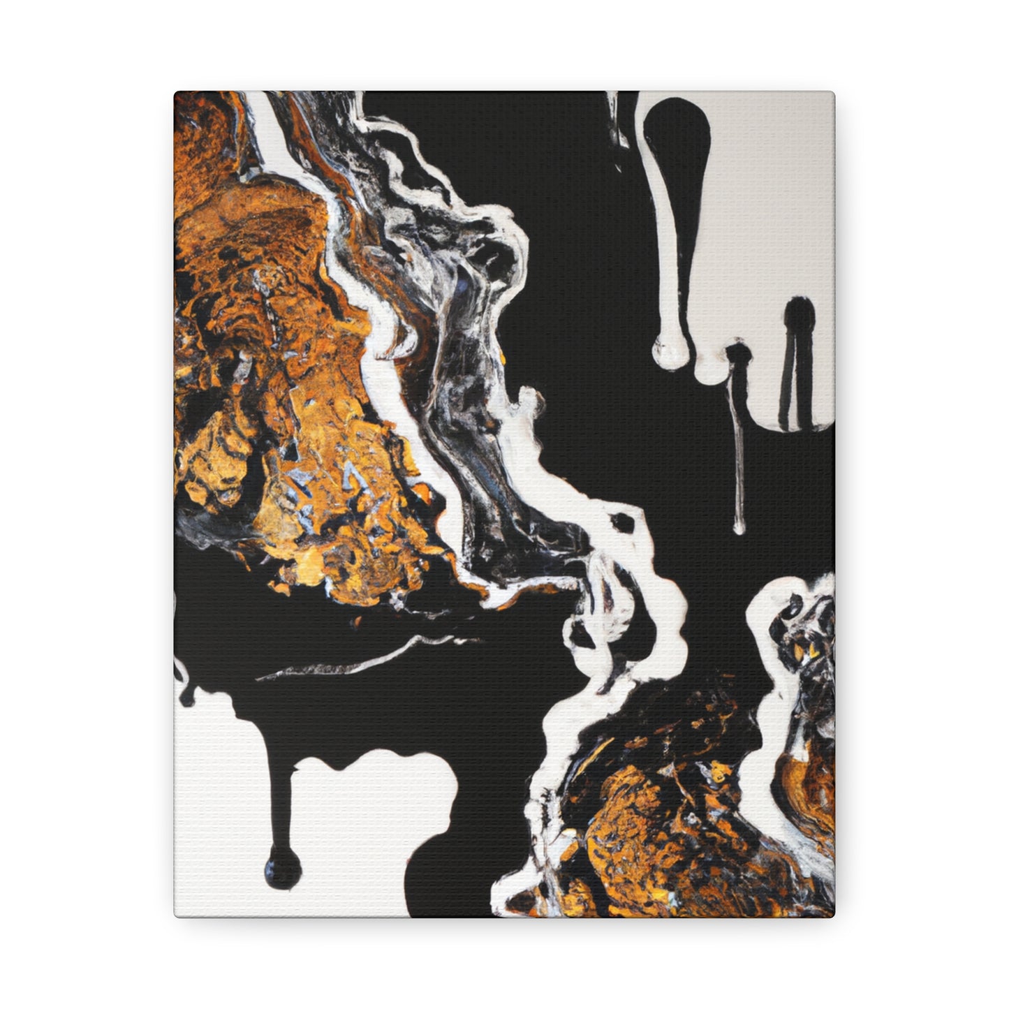Golden Intricacy Flow. - Canvas