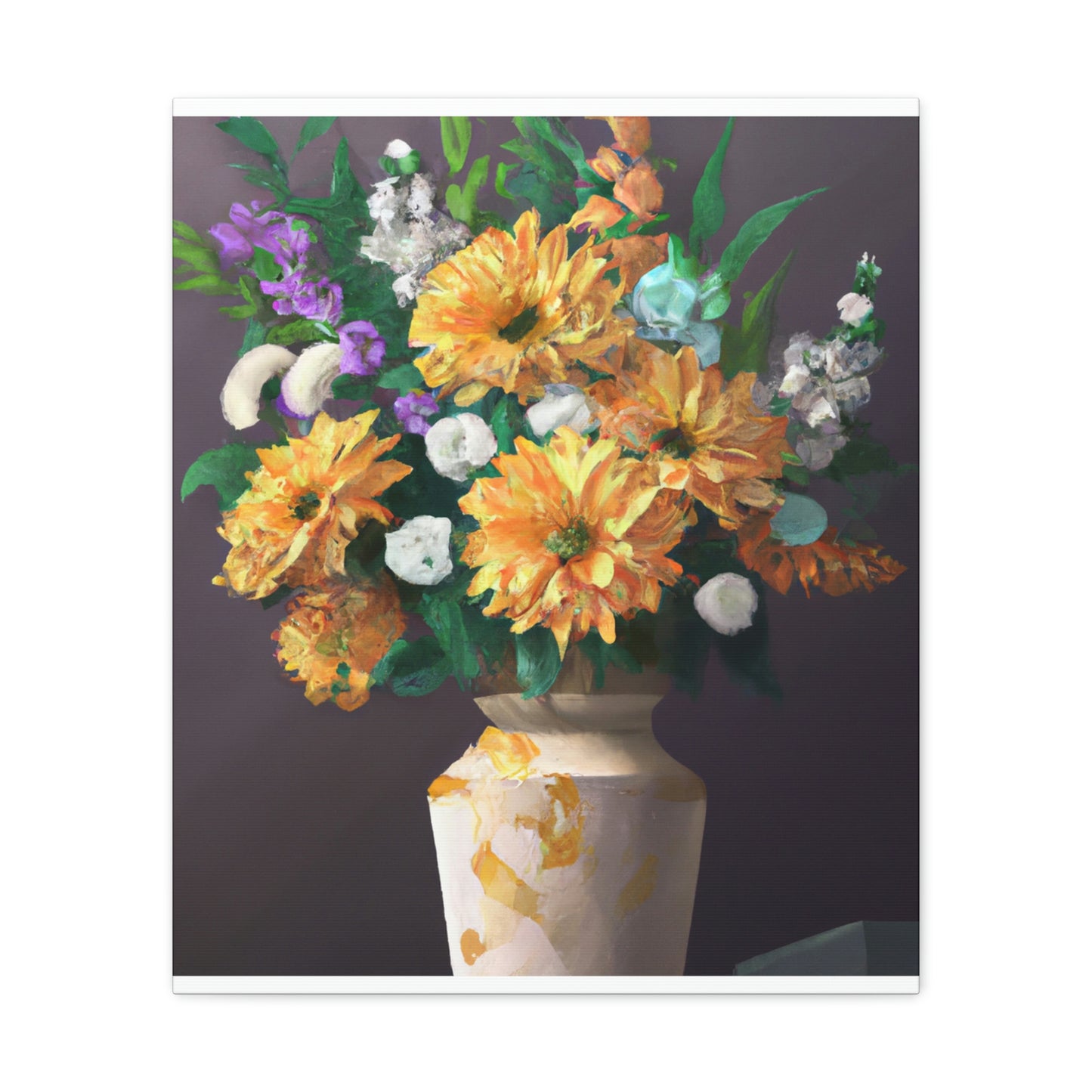 Vibrant Floral Dream - Canvas