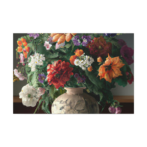 Vibrant Floral Bliss - Canvas