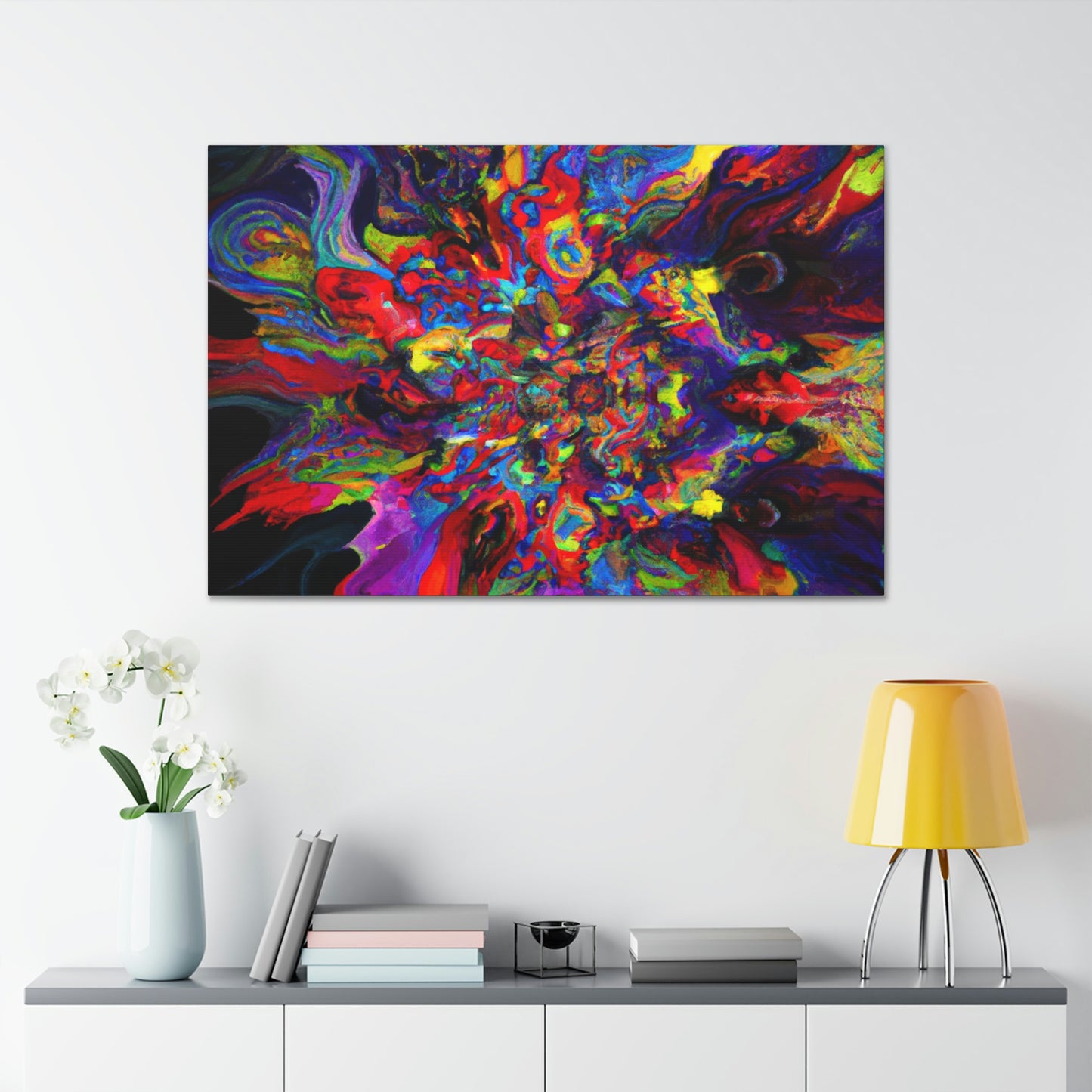 "Trippy Blooms" - Canvas