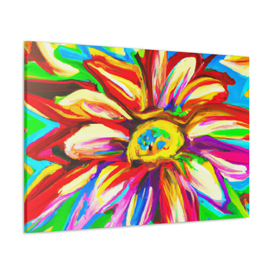 Vivid Floral Vibe. - Canvas