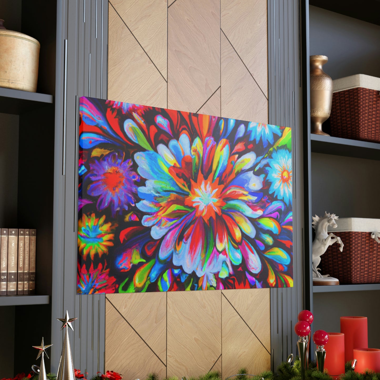 Vivid Floralscape. - Canvas