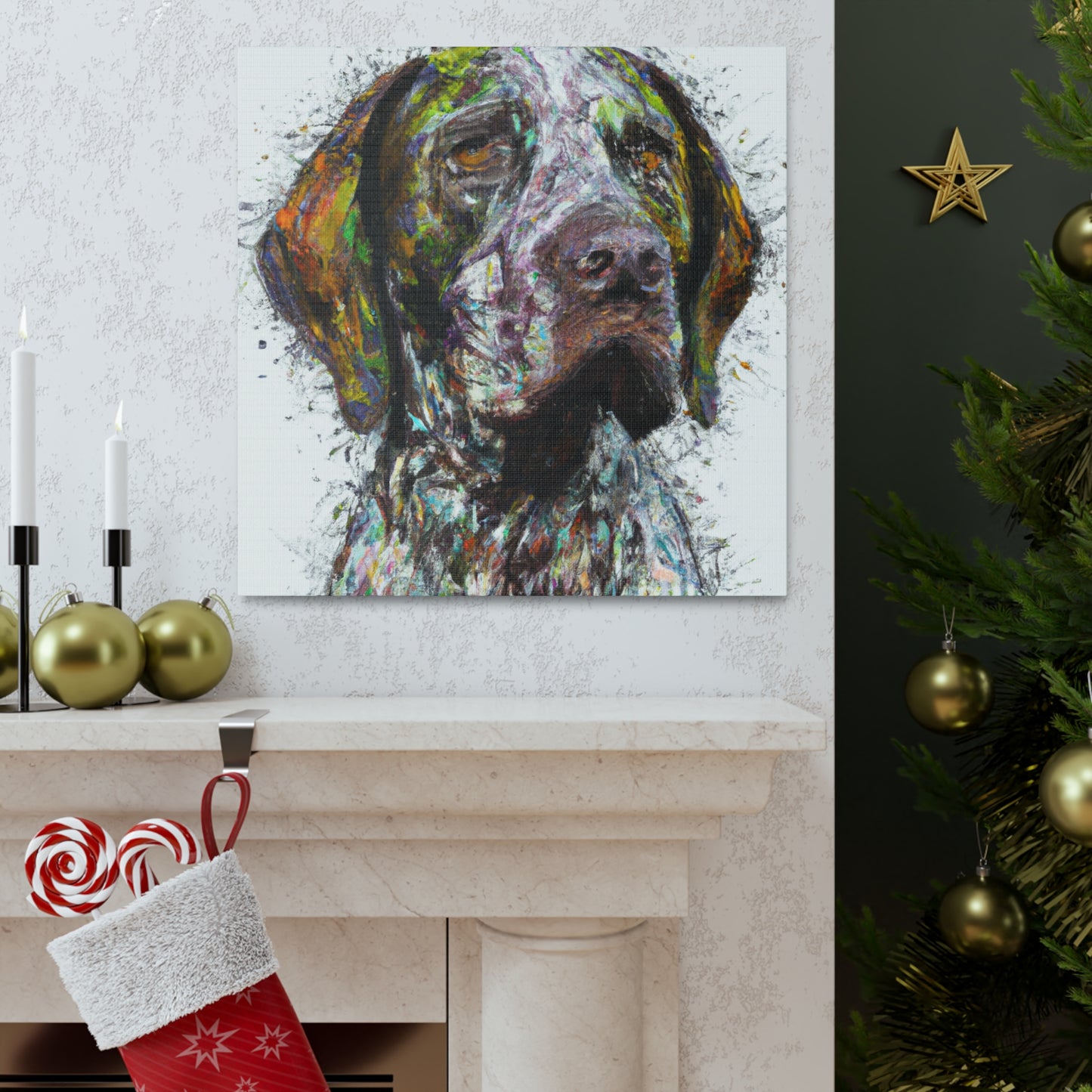 "Painted Pointer" - Canvas