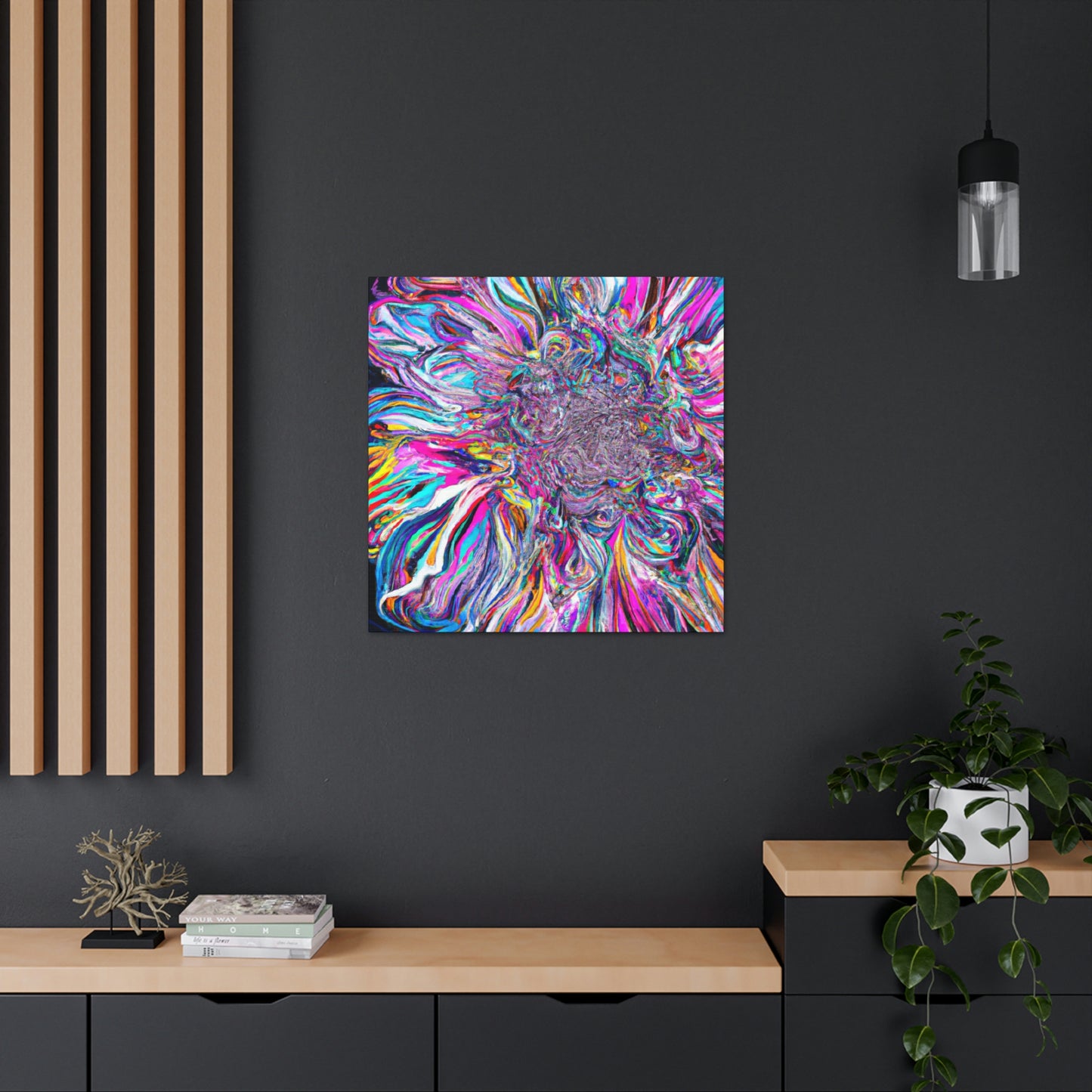 Psychedelic Bloom. - Canvas
