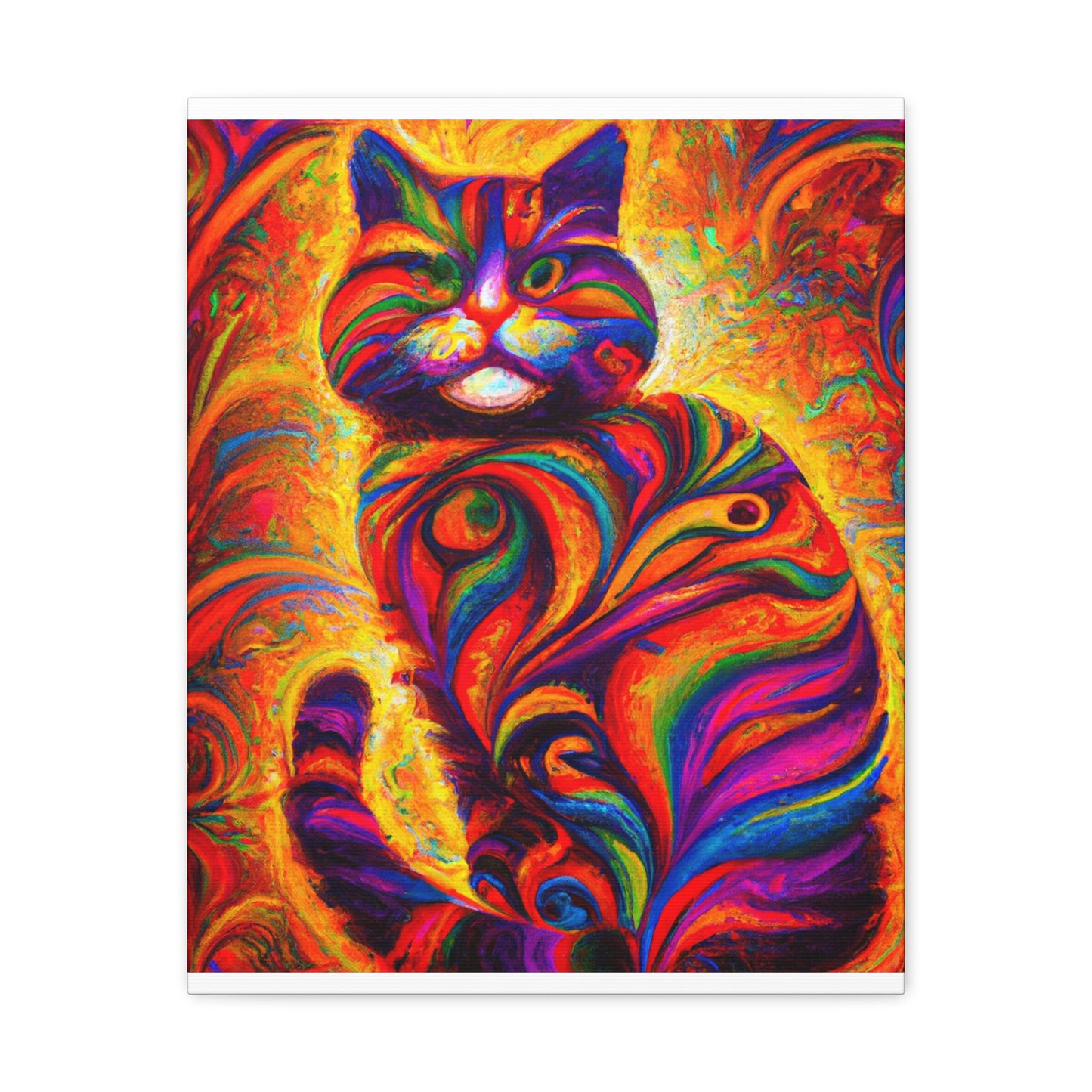 Feline Floral - Canvas