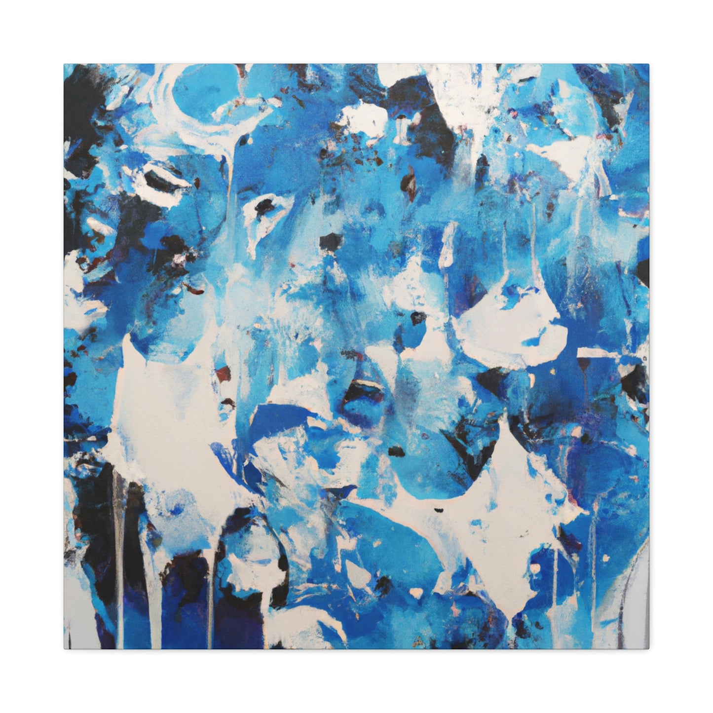Blue Intricate Tiles - Canvas