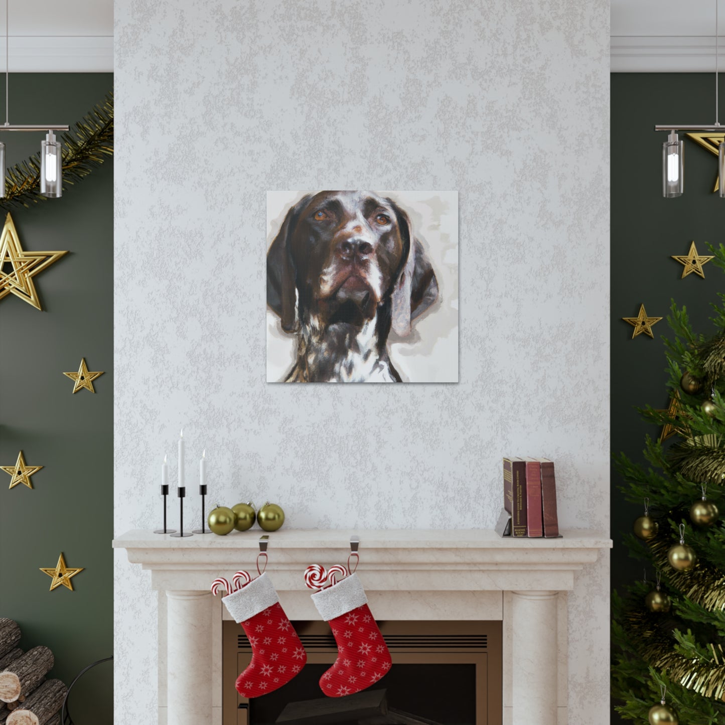 "Pointer Perfection" - Canvas