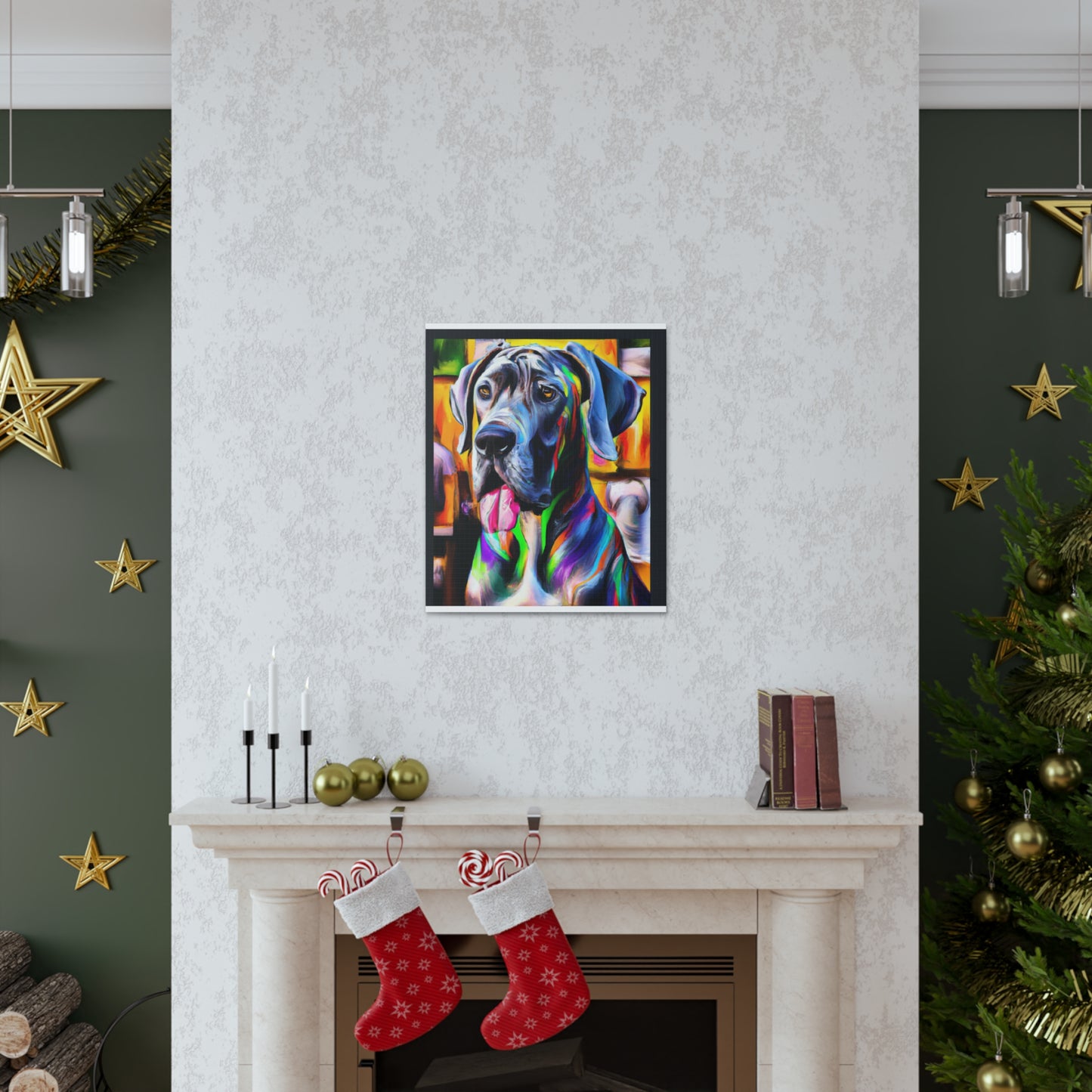 Colorful Canine Joy - Canvas