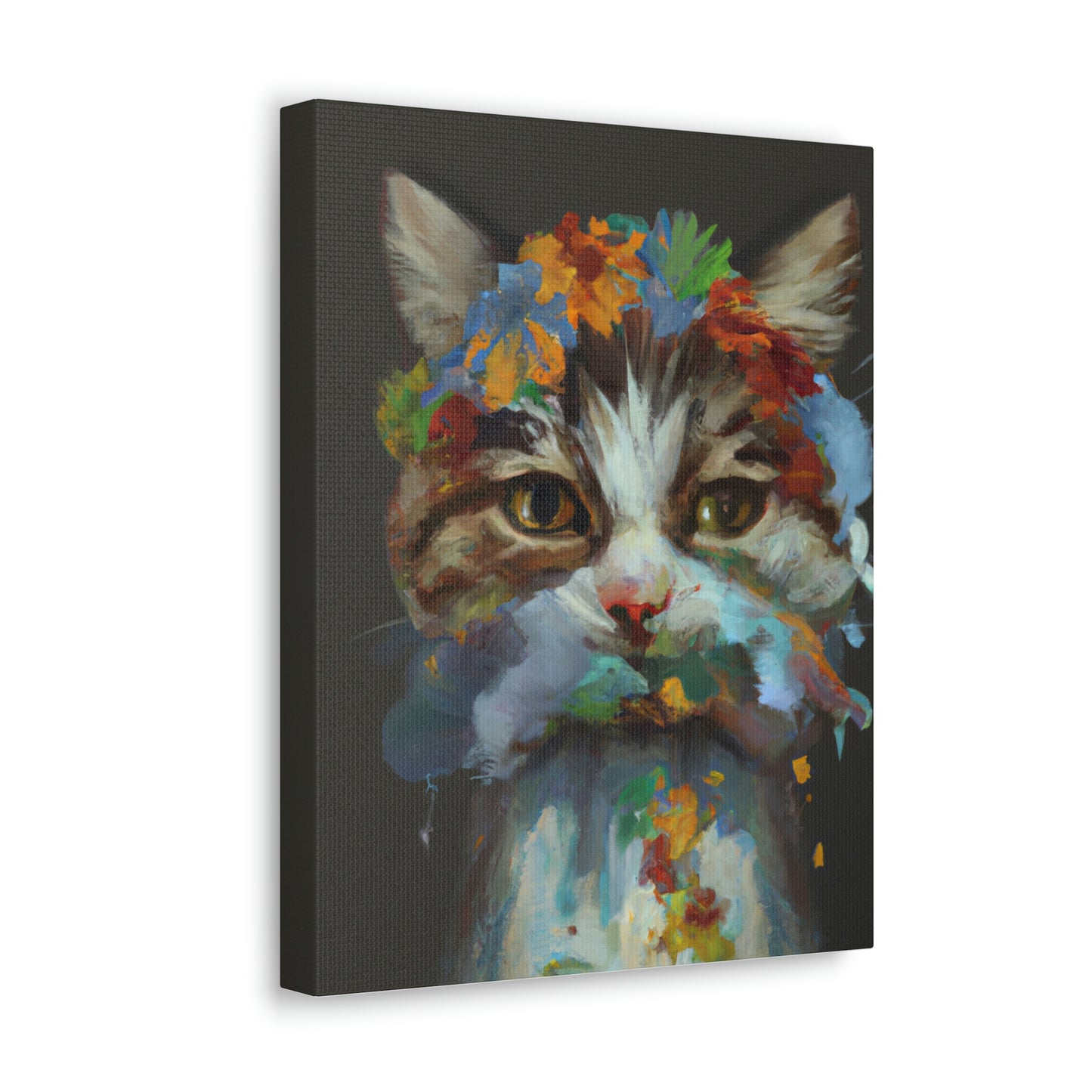 Daisycat. - Canvas