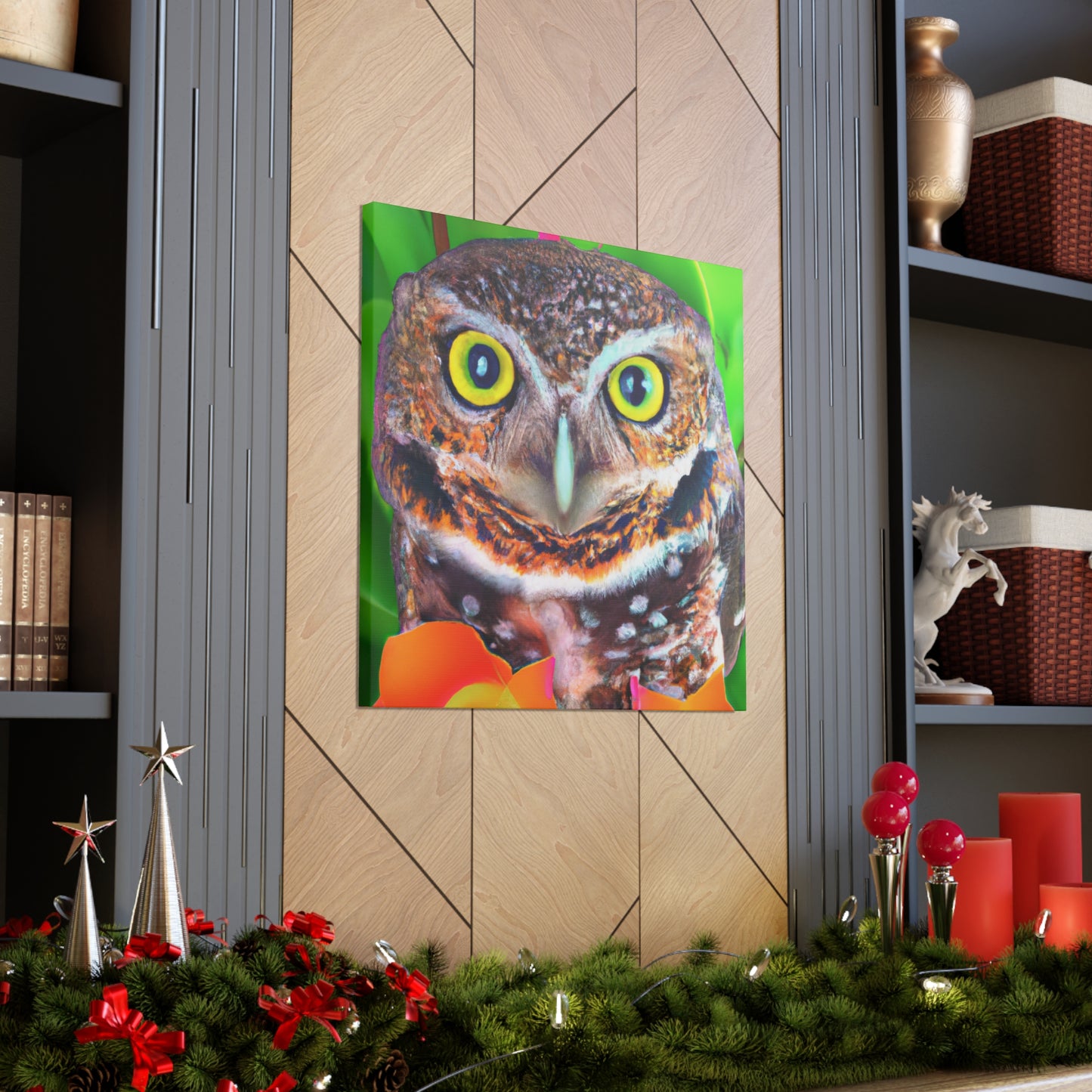 Owl Splendor. - Canvas