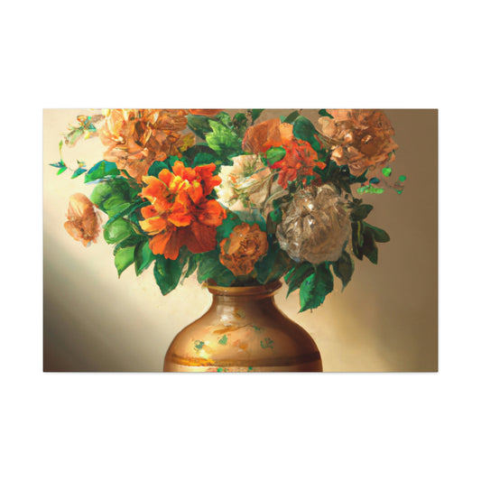 Floral Finesse Honed. - Canvas