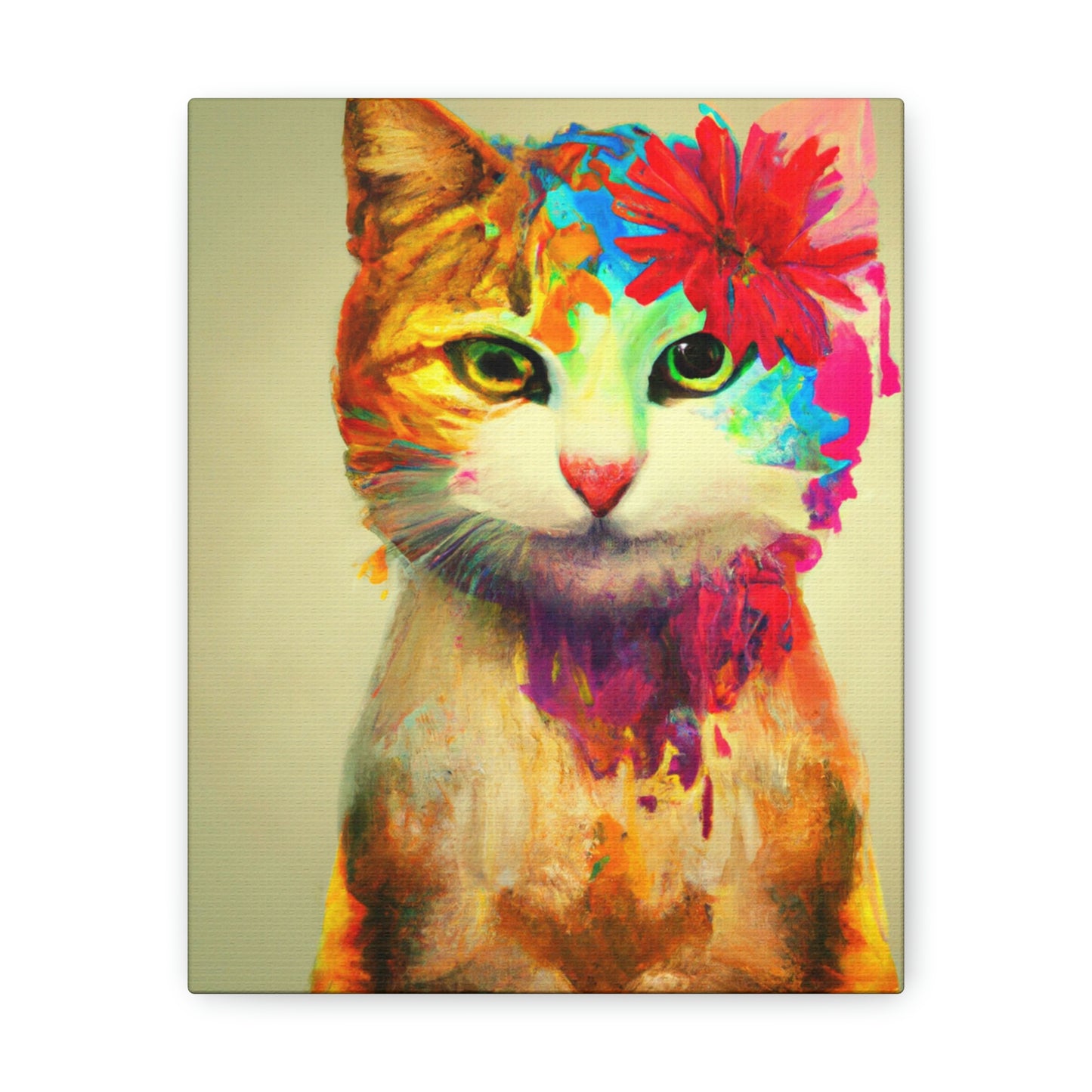 Flower Cat - Canvas
