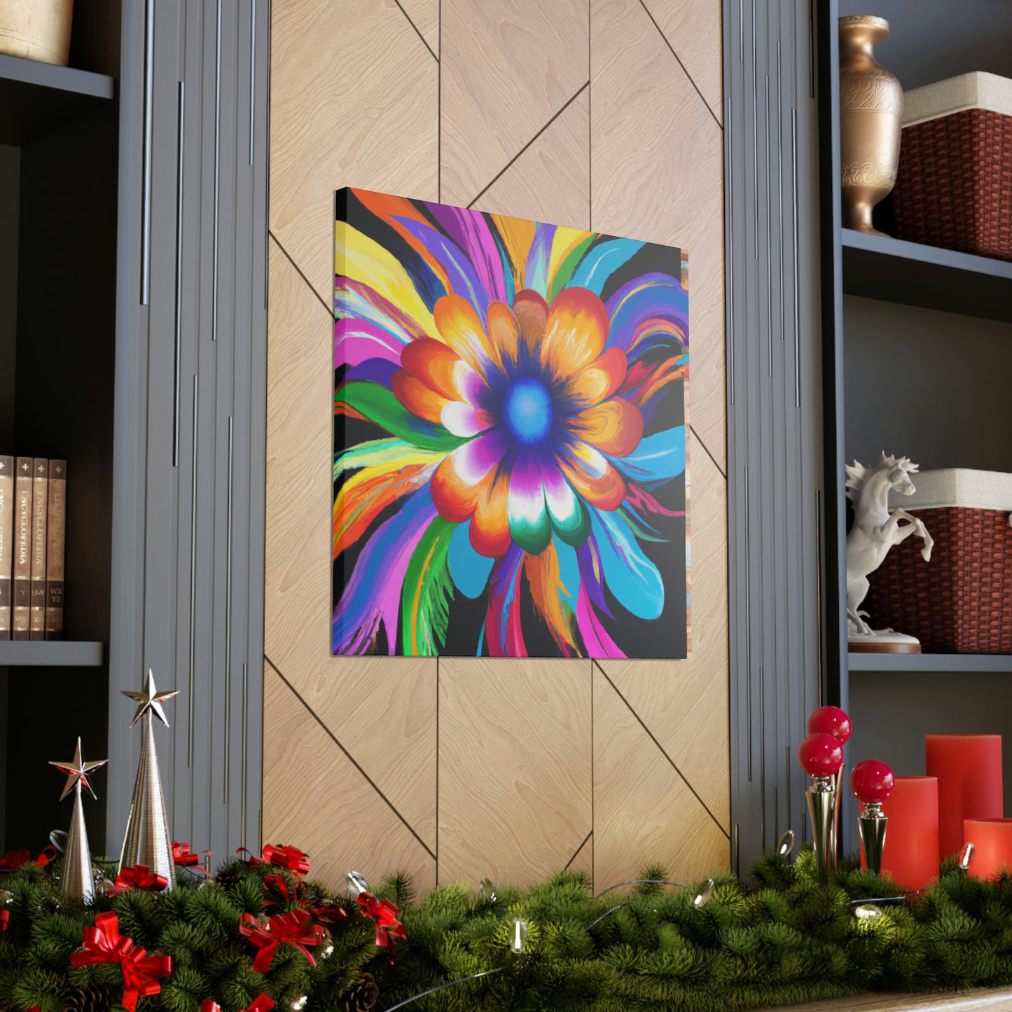 Psychedelic Bloom. - Canvas