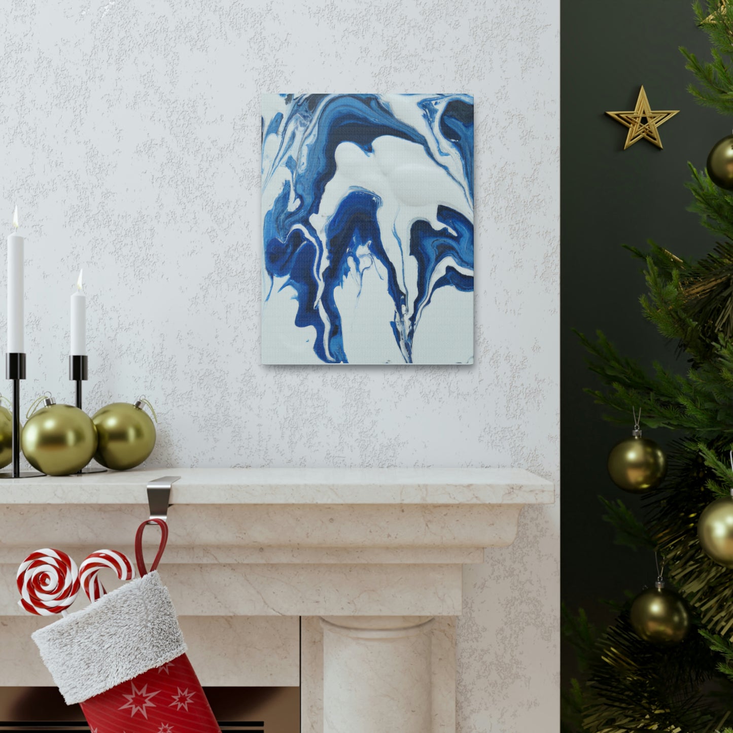 Blue Flux. - Canvas