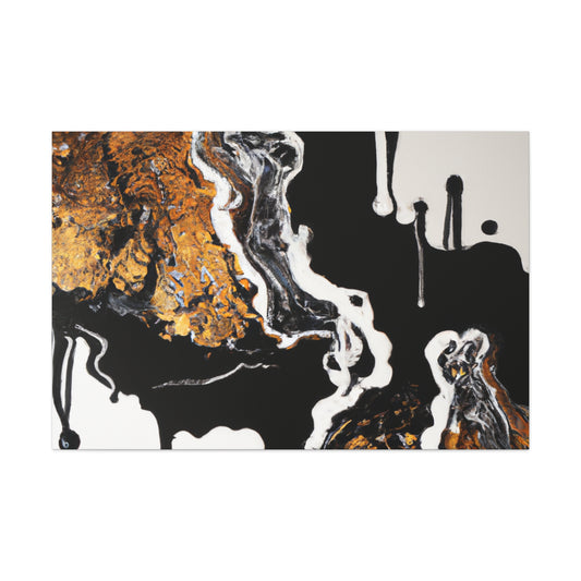 Golden Intricacy Flow. - Canvas