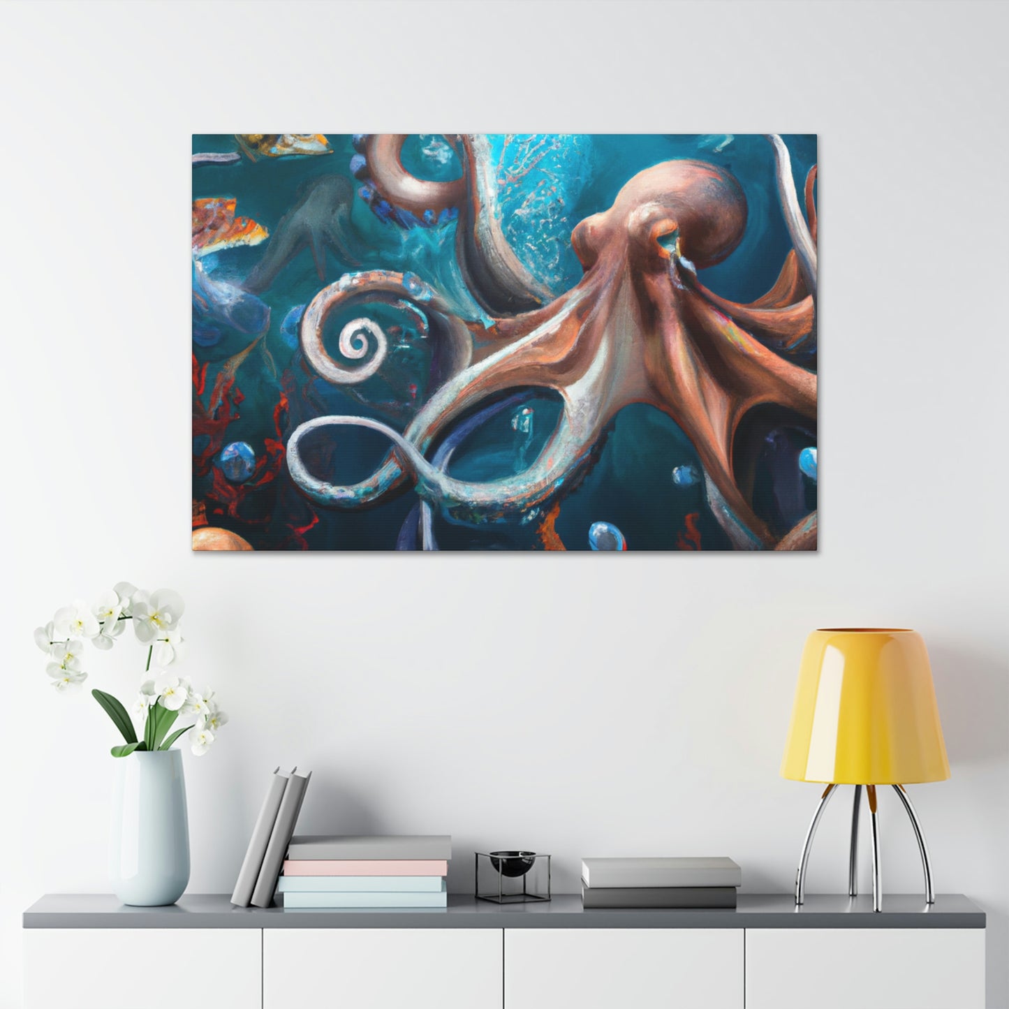 Ocean Marine Glow. - Canvas