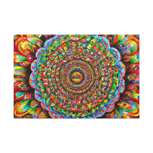Psychedelic Bloom. - Canvas