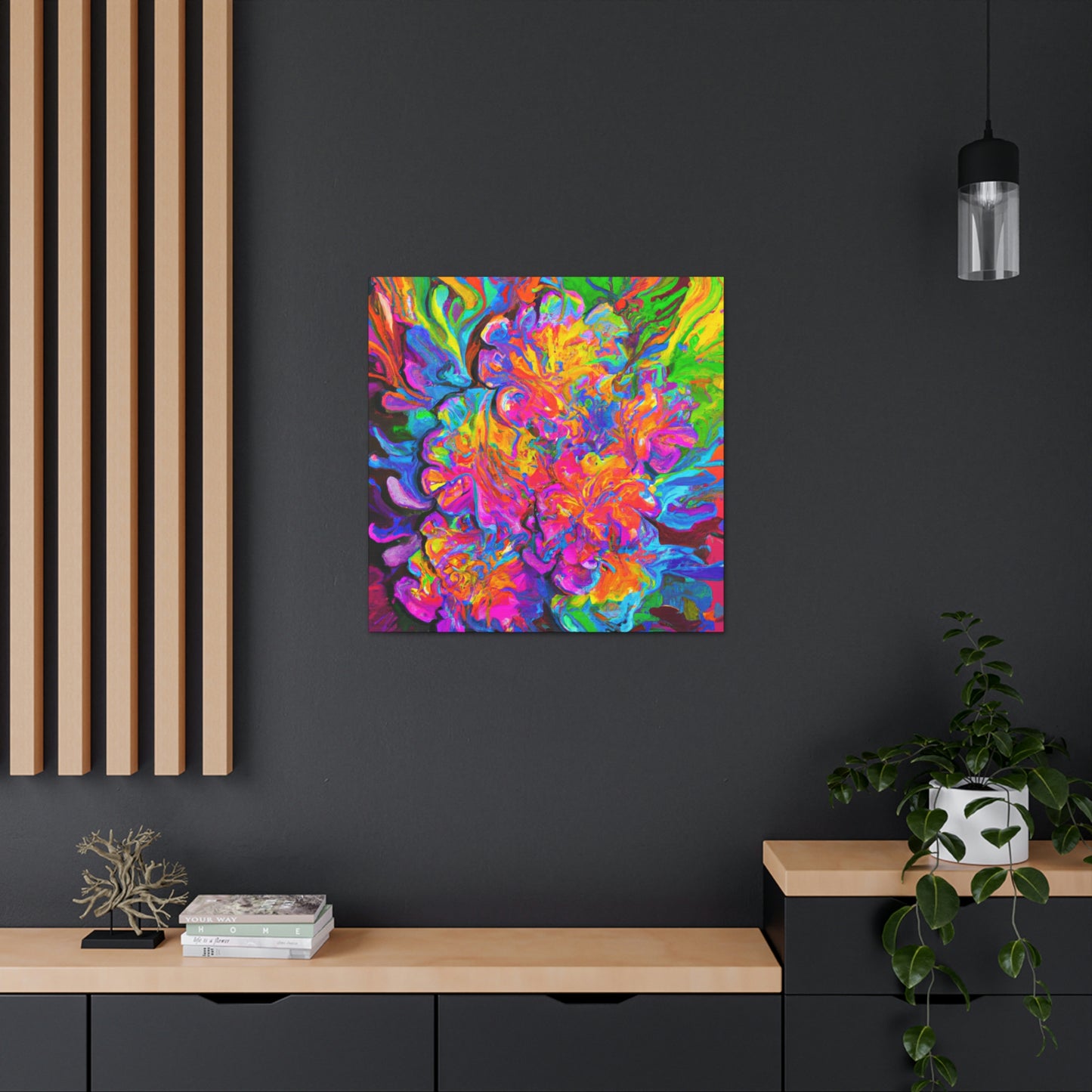 Vivid Blooms. - Canvas