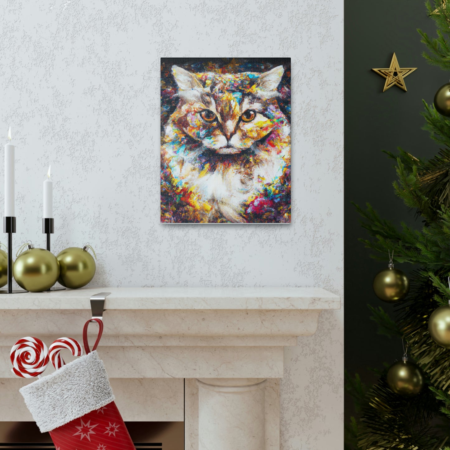 Flower Cat - Canvas